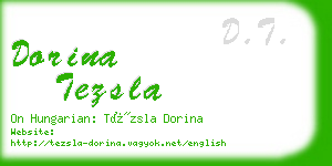 dorina tezsla business card